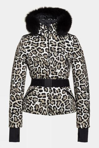 Goldbergh Womens Wild Faux Fur Jacket Leopard